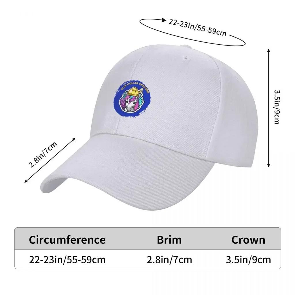 Blue Collar Unicorn Baseball Cap Fishing Hat Custom Cap Hat Luxury Brand Dad Hat Golf Wear Men Women's