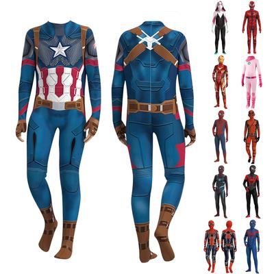 Kids Superhero Costume - Full Body Suit with Mask for Halloween, Cosplay, and Dress Up - Boys and Girls