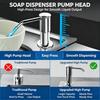 Kitchen Sink Soap Dispenser with Tall Pump Head and Extension Tube, Countertop Liquid Dish Soap Dispenser Push Down Pump