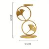 1pc Mini Gold Iron Candlestick Creative Simple Geometric Plate Romantic Candle Cup Table Decoration