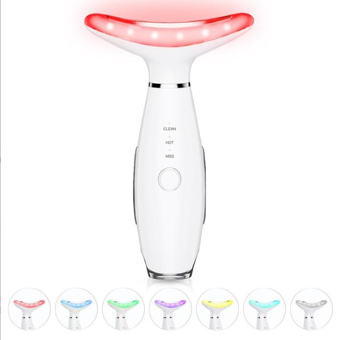 Seven-Color Light Beauty Device for Face and Neck - Dual Use
