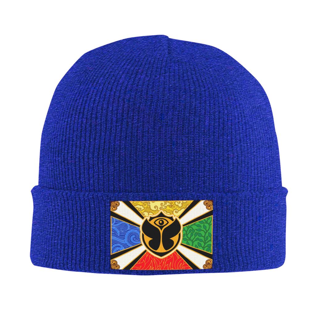 Tomorrowland Skullies Beanies Caps For Unisex WoUnisex Winter Warm Knit Hat Adult Belgian Electronic Dance Music Festival Bonnet Hats