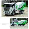 1/32 Concrete Mixer Truck Engineering Vehicle Alloy Metal Diecast Model Car Children Toy Car with Sound and Light Pull Back Gift