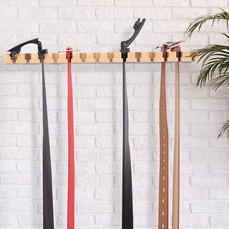 1pcs Multifunctional Belt Organizer Hanging Tie Rack Belt Hanger Clothes Rack Organizer Tie Rack Home Closet Organizer
