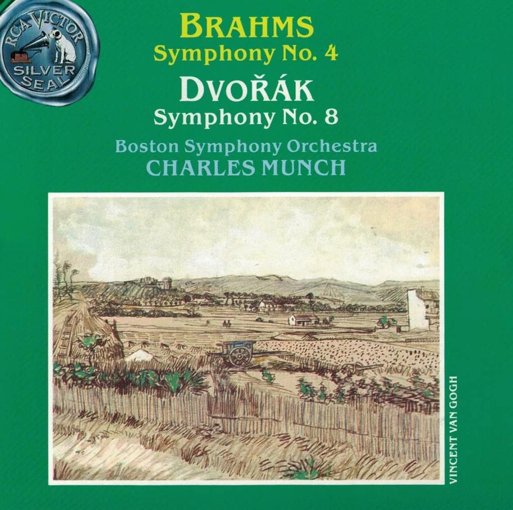 CD MUNCH/BSO - Brahms:Sym. 4/Dvorak:Sym. 8 09026612062 RCA Victor Silv Germany Classical Used