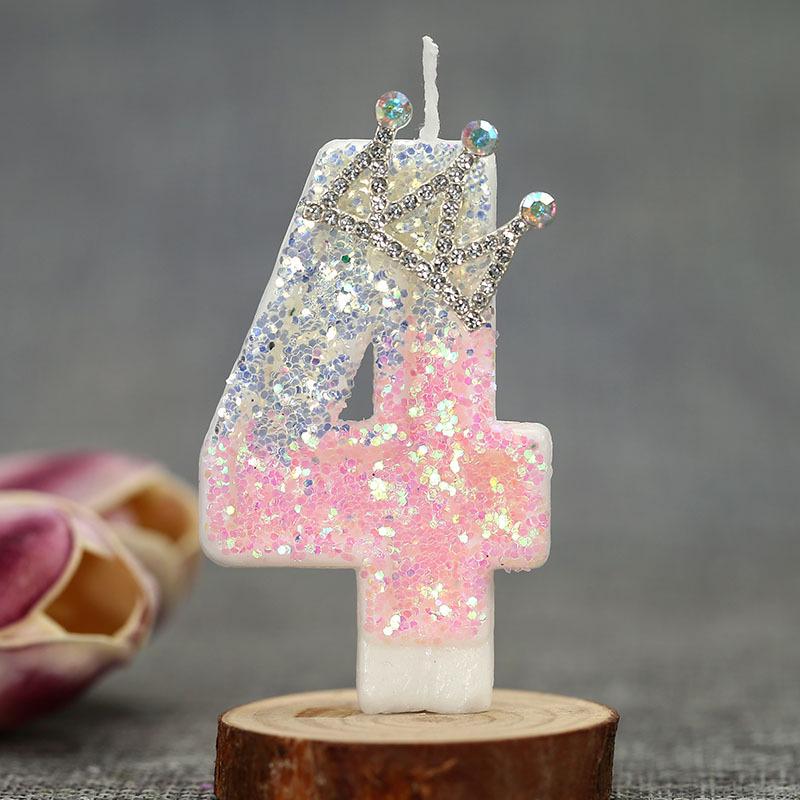 

Свеча на день рождения в виде цифры «Кронпринцесса» - Креативный аксессуар для украшения торта Lotus Color