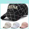 China Letter Embroidery Baseball Cap Breathable Outdoor Sun Protection Gift Hat