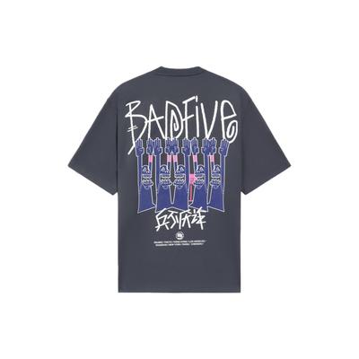 BadFive Graphic Loose Fit T-shirt 'Grey' Men's AHSS387-2