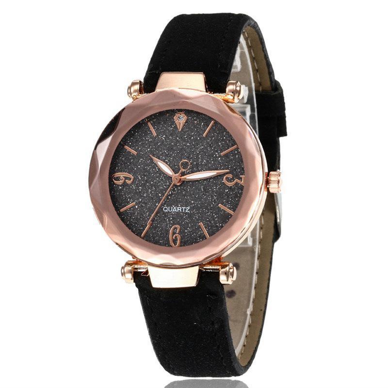 Women's Fashion Quartz Watch with Leather Strap - Trendy Simple Design