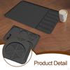 Silicone Coffee Mats with Tamper Pad Bar Accessories Dish Mat for Cafe Kitchen Countertop