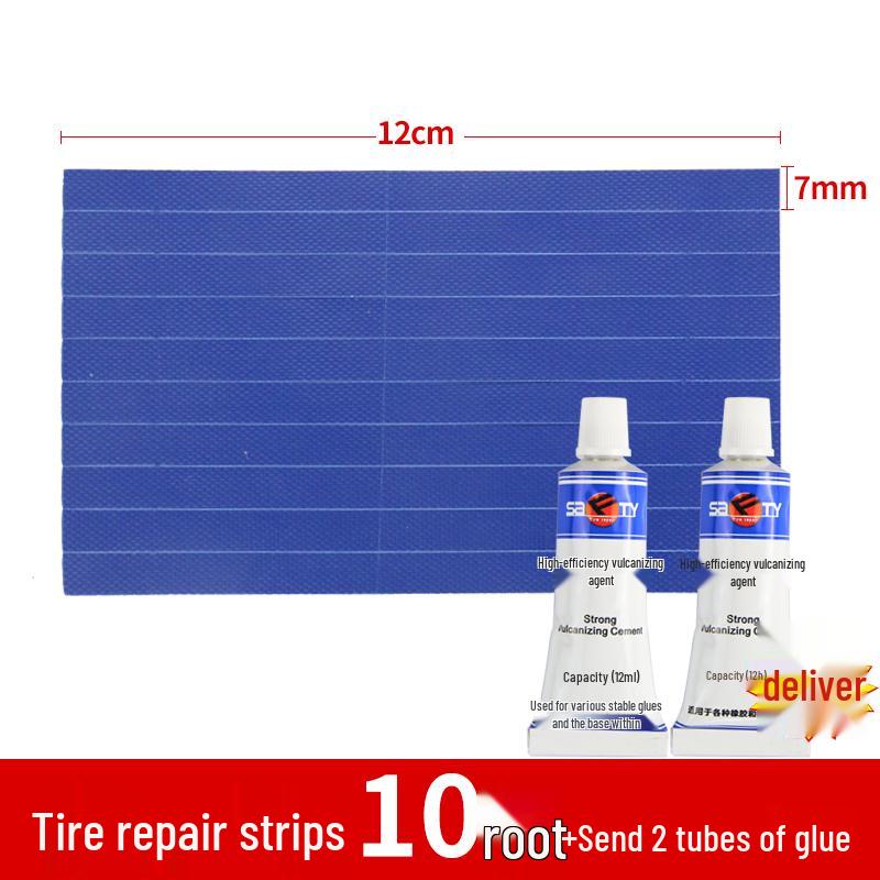 Electric Car & Motorcycle Tire Repair Set with Vacuum Strips - Quick, Minimal Invasive Fix