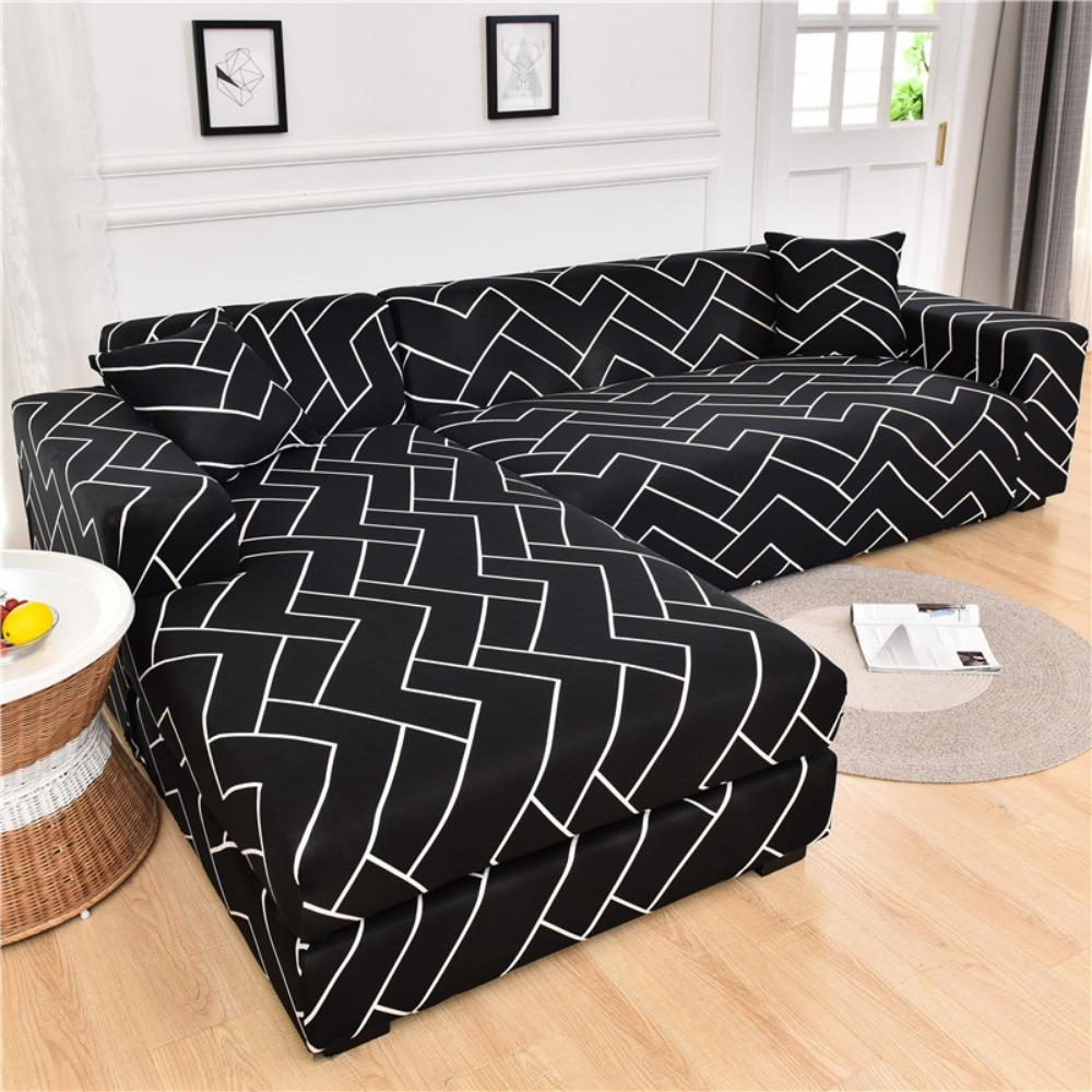 Stretch Sofa Cover Full Set Slip Proof Universal Elastic Couch Protector Anti Dirt Fabric Sofa Cover for All Seasons