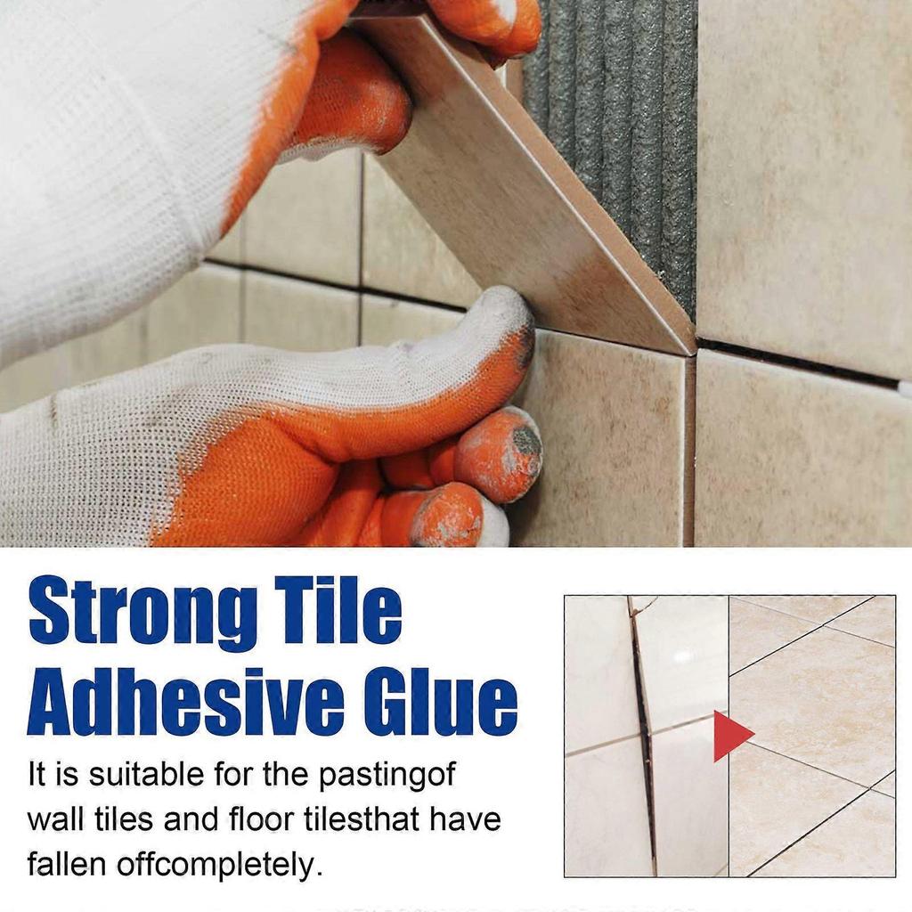 Limited time!!Jue-Fish Tile Adhesive Household Wall And Floor Tile Repair Glue For Falling Or Hollow Tiles, Waterproof Back Coating Adhesive