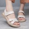 Cow Tendon Sole Mother Shoes Sandals Go Out Flat Summer Light Middle-aged and Elderly Leather Sandals.