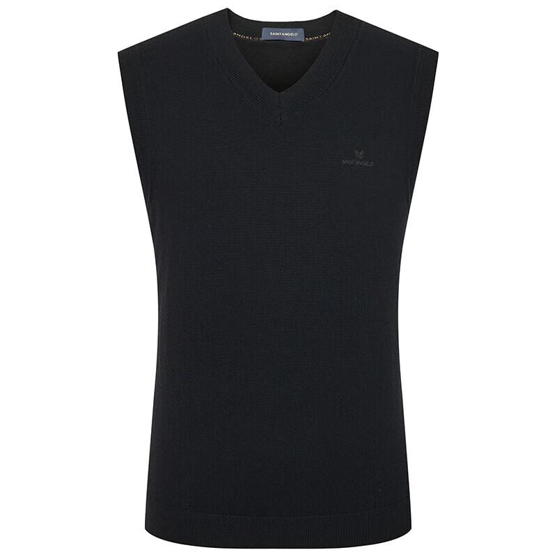 Baoxiniao Men's Pure Wool Business Casual V-Neck Vest