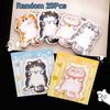 20 Pcs Cute Cartoon Cat Memo Note Specialty Sticky Notes Cute Message Memo Pad Student High-looking Stationery Office School Supplies