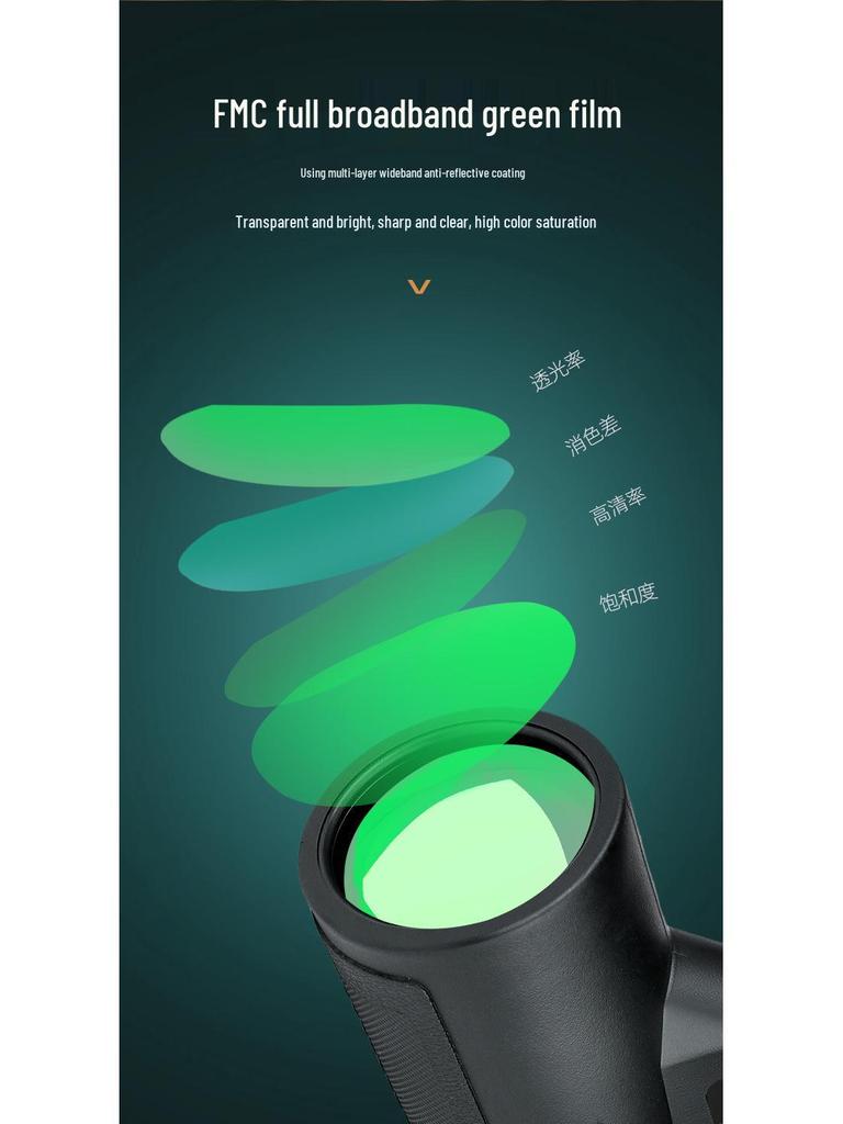 12X50 Monocular Telescope: Large Aperture, Low-Light Night Vision, High Magnification, HD Mobile Phone Compatible.