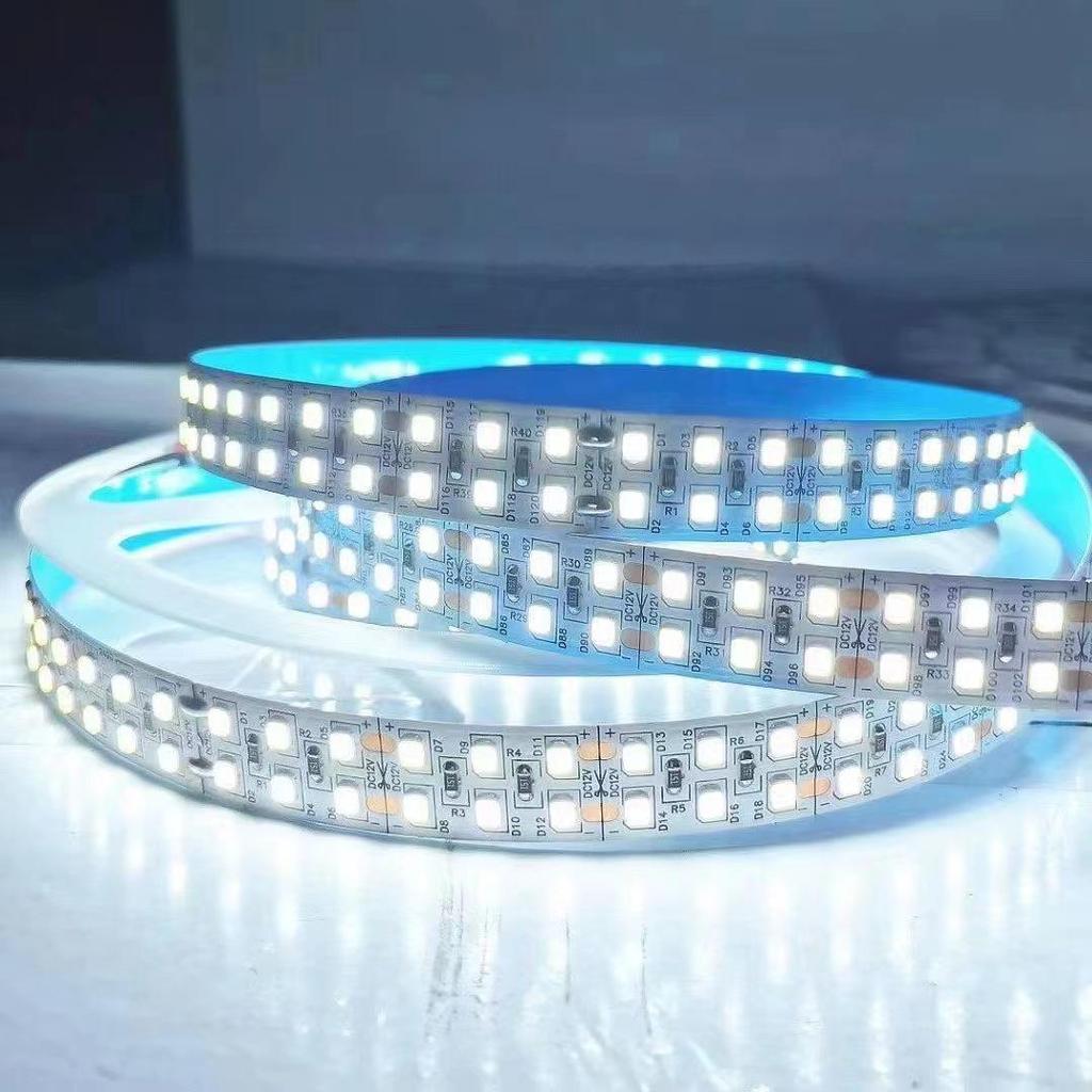 Low Voltage 2835 LED Strip Light, 120/240 LEDs, 5M, 12/24V, High Brightness, Self-Adhesive, Dimmable.