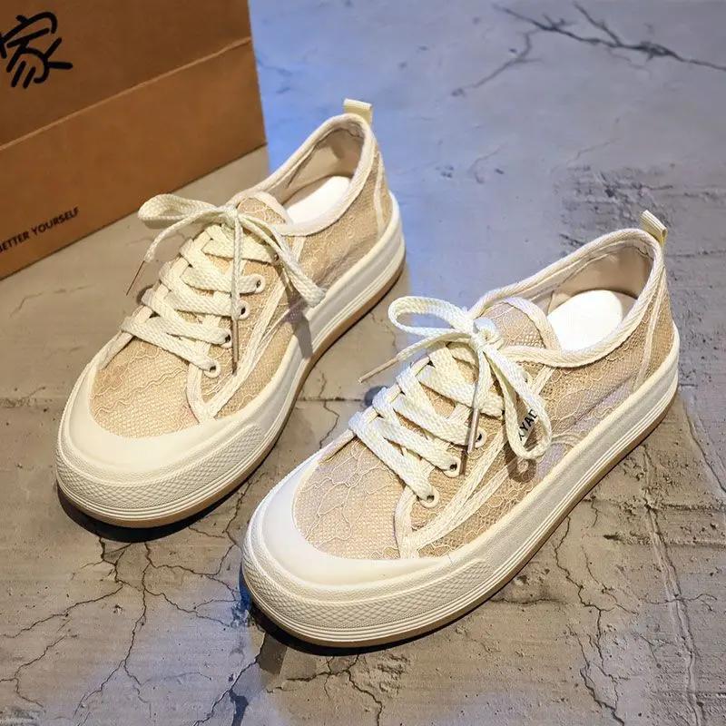 Fashion High on Platform Mesh Breathable Y2k Fashion 2025 New Women's Shoes Comfortable and Elegant Light Original Ladies Footwear Sale