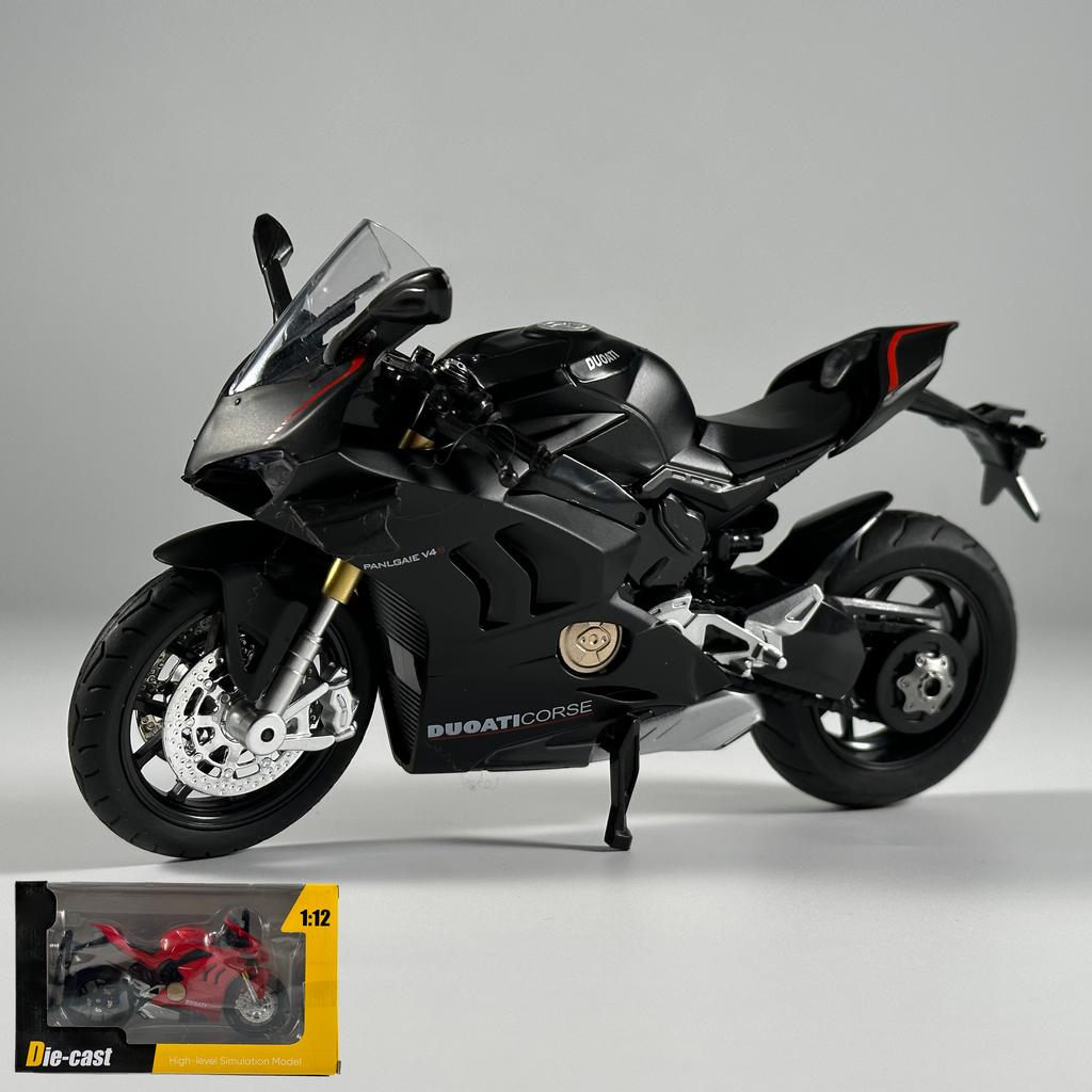 1:12 Ducati Panigale V4S Modello Lega Moto Diecast Computer Desktop Ornamenti Display Trendy Regalo Per Amico Bambini Giocattoli
