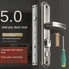 Anti-burglary door lock wooden door household general-purpose gate lock stainless steel handle set entry door mechanical lock