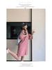 2025 Pink Short-Sleeve Summer Overalls - Women's Korean Style Slim Fit