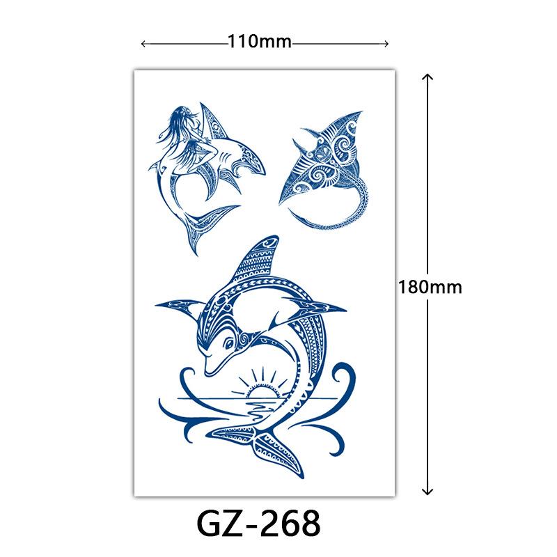 Herbal Semi-Permanent Tattoo Sticker, Semi-Permanent Tattoo Sticker, Anti-Rub, Anti-Sweat Tattoo