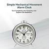 Sieben-Tage Mechanischer Wecker, Modernes Uhrwerk, Kreatives Metalldesign, Schlicht mit Ultralauter Lautstärke
