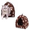 Comfortable Folding Pet House Kennel Dog Cat Bed Cave Tent