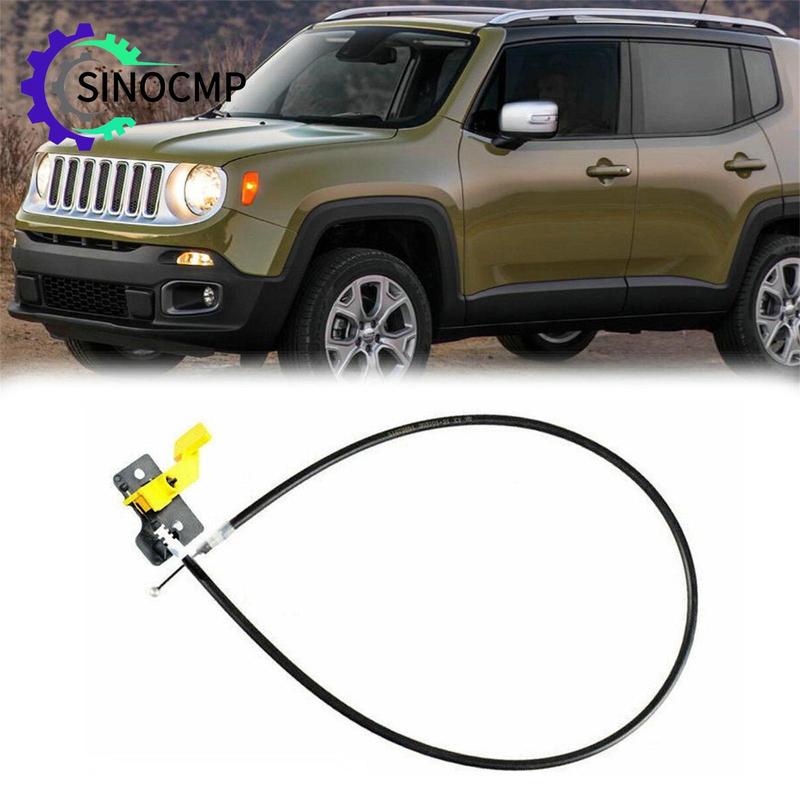 Hood Release Cable 68247126AA 068247126AA for 2015-2018 Jeep Renegade Altitude Latitude 1.4L 2.4L Car Electronics Accessories