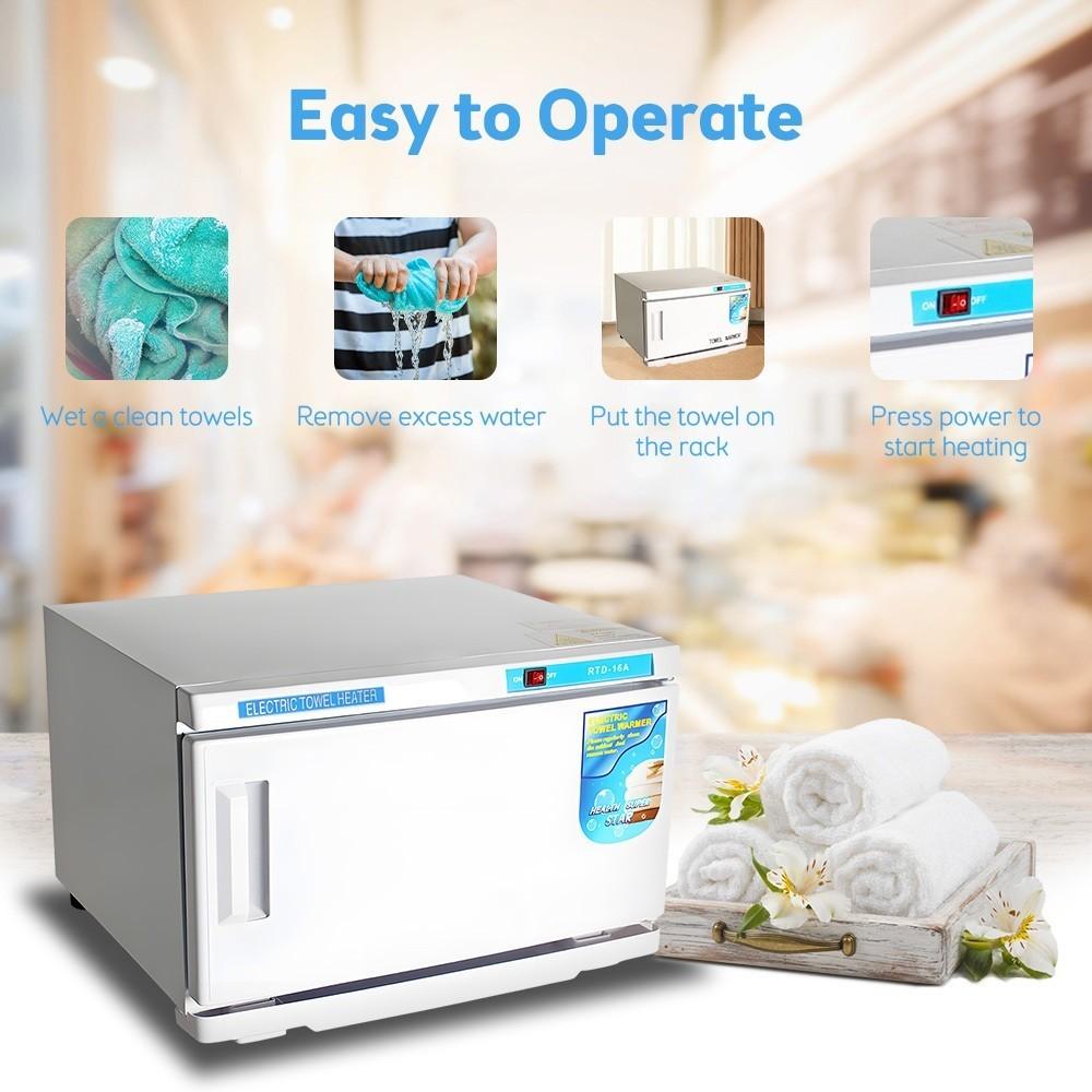 150W 20L Large Capacity UV Hot Towel Warmer Cabinet Facial Spa Hair Beauty Salon Equipment  Quick Hot Bath Towel Heater