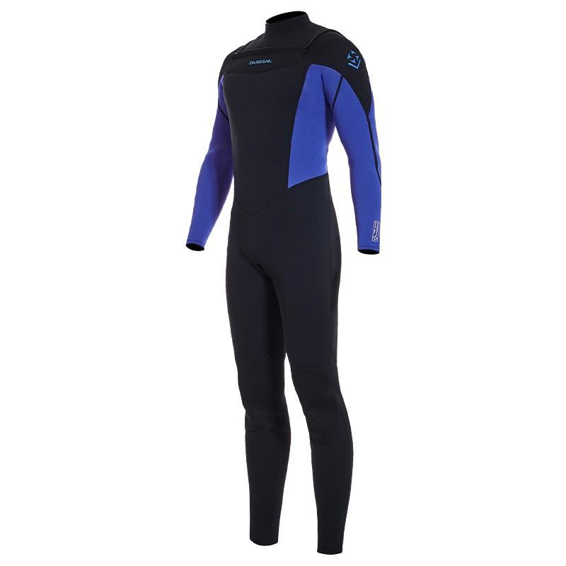 Diving Suit 3/2MM Front Horizontal Zipper One-piece Long-sleeved Warm Snorkeling Swimming Surfsuit