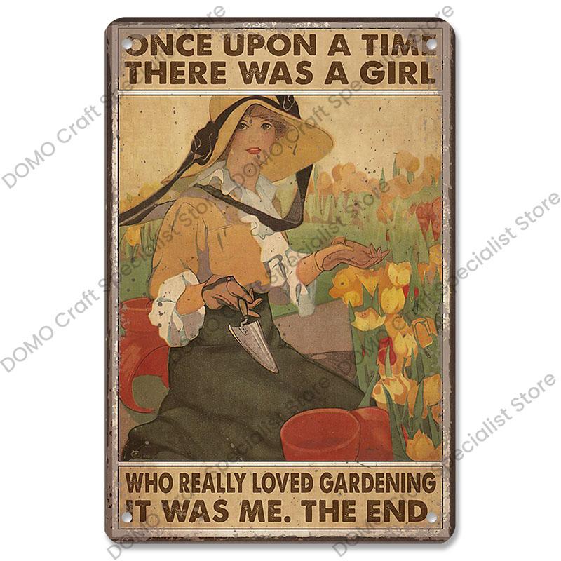 Gartenplaketten, Vintage-Metallblechschilder, Katze, Hund, Sonnenblumen, Mädchen, Metallplatte, Blumenladen, Herrenhaus, Wohnzimmer-Wanddekoration