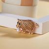 Animal Series Brooch Pendant With Rhinestones For Women And Men