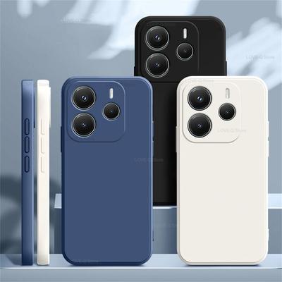 For Redmi Note 14 Pro Plus Case Liquid Silicone Soft TPU Cover For Xiaomi Redmi Note 14 Note14Pro Plus Note14 Pro 4G 5G Phone Case