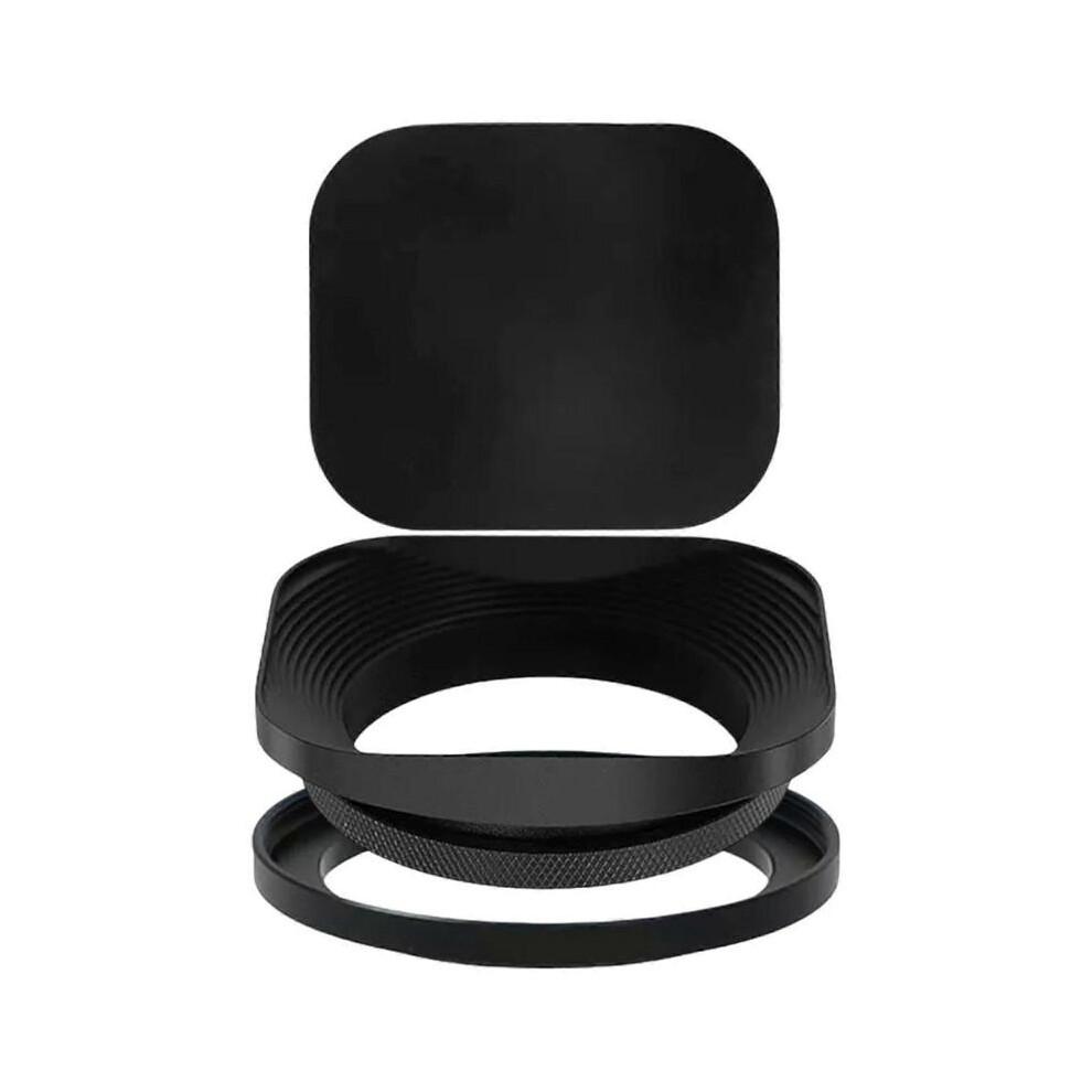 (46mm) Für Fujifilm Leica Kamera Quadratische Metall-Gegenlichtblende Universell Retro Licht reduzieren js