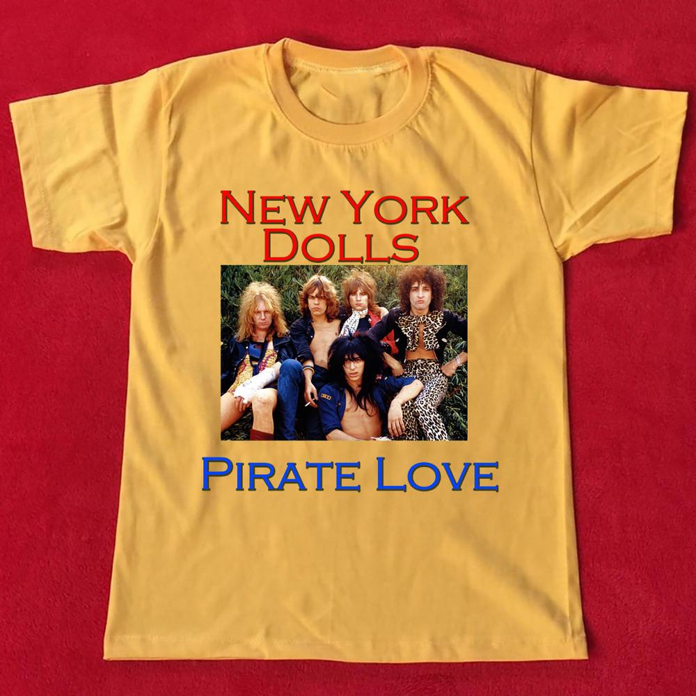 New York Dolls - Pirate love  Gift For Fan Yellow All Size Unisex Shirt AR11 Unisex T-Shirt S