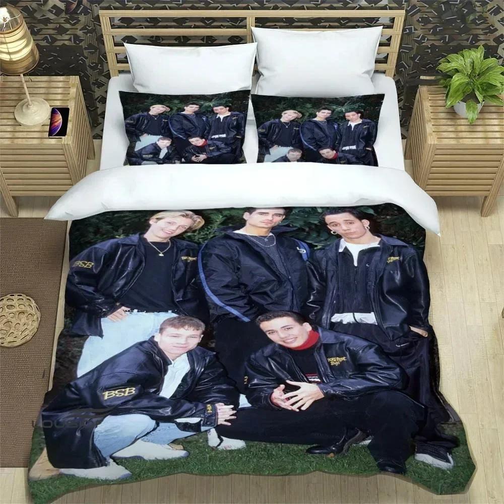 BSB Band Backstreet Boys 3D NEU Bettbezug Kissenbezug Bettwäsche Set Erwachsener Mädchen Schlafzimmer Dekoration Kinder Einzel Doppel Groß