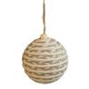 Christmas Tree Decoration Natural Fiber Twine Braided Foam Ball Holiday Hanging Ornament For Mantels Window Wall Display