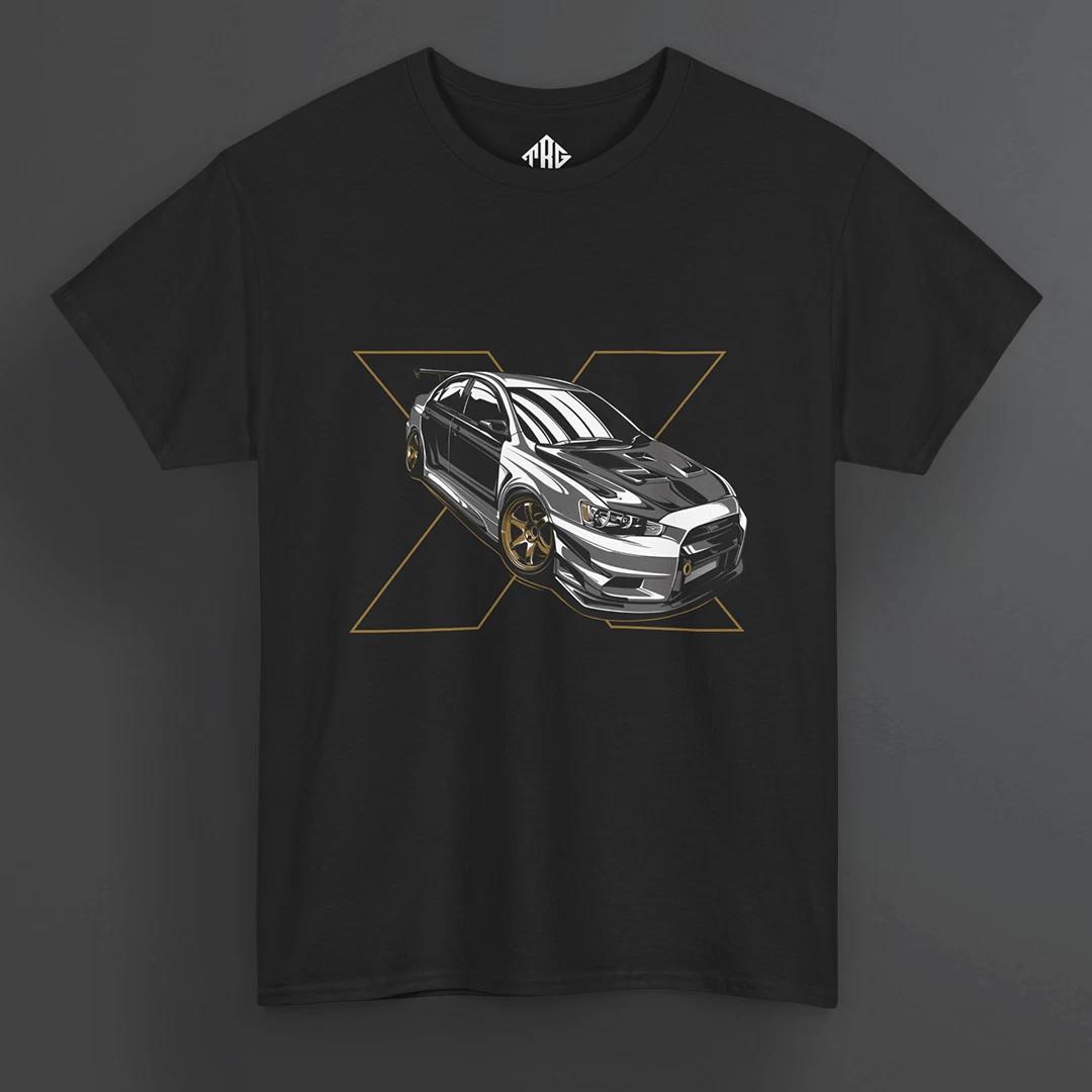 Mitsubishi Evolution X JDM Street Racer Fan Art T-Shirt Cotton Drift Legend Car S