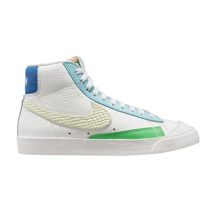 

Мужские кроссовки Nike Blazer Mid 77 Sail Copa Lime Ice белые Game-Royal DQ0865-100