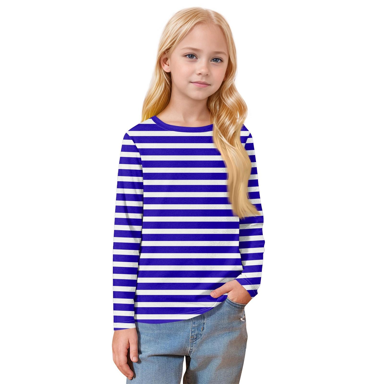 

Детская футболка с длинными рукавами и круглым вырезом, повседневная футболка 150 фиолетовый