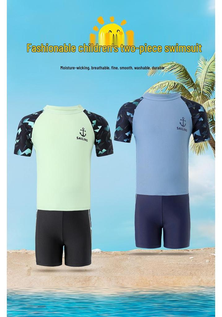 Boys' Two-Piece Teen Swimwear Set - New Style & Professional Design