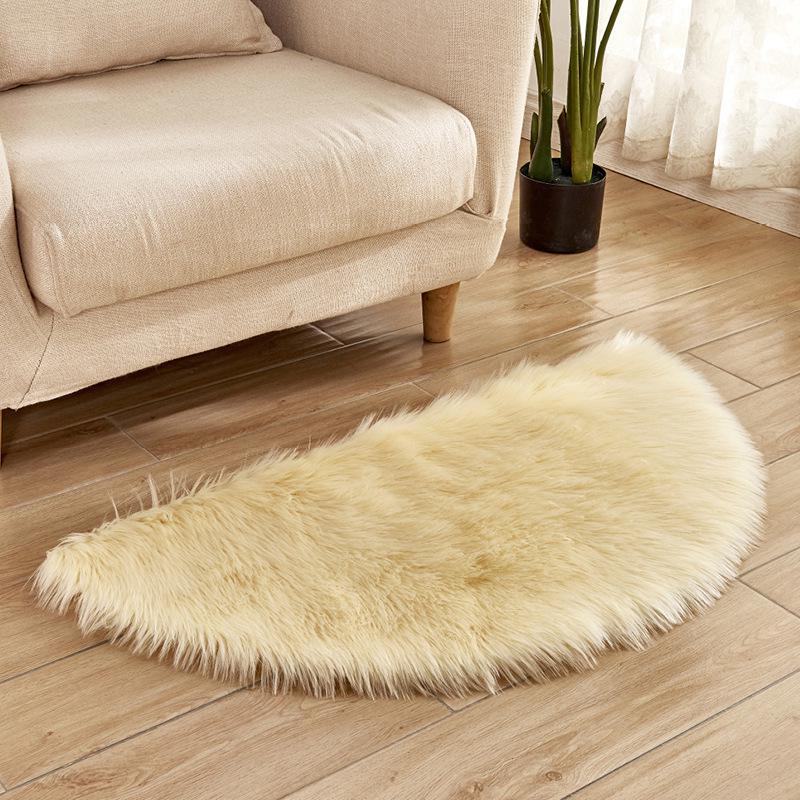Semi-Circular Door Mat & Chair Cushion for Home - Cold Protection Floor Mat for Living Room, Bedroom, and More