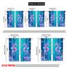 2pcs,2D plane printing Curtain Fabric Dreamy Seahorses Versatile Fabric (without rod) Festive Perfect for Study, Living Room,