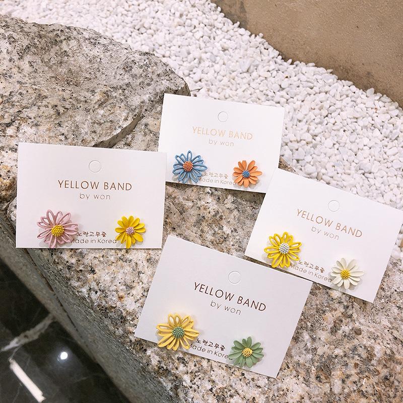 Daisy Flower Earrings Jewelry Cute Flower Small Stud Earrings For Women Fashion Sweet Earring