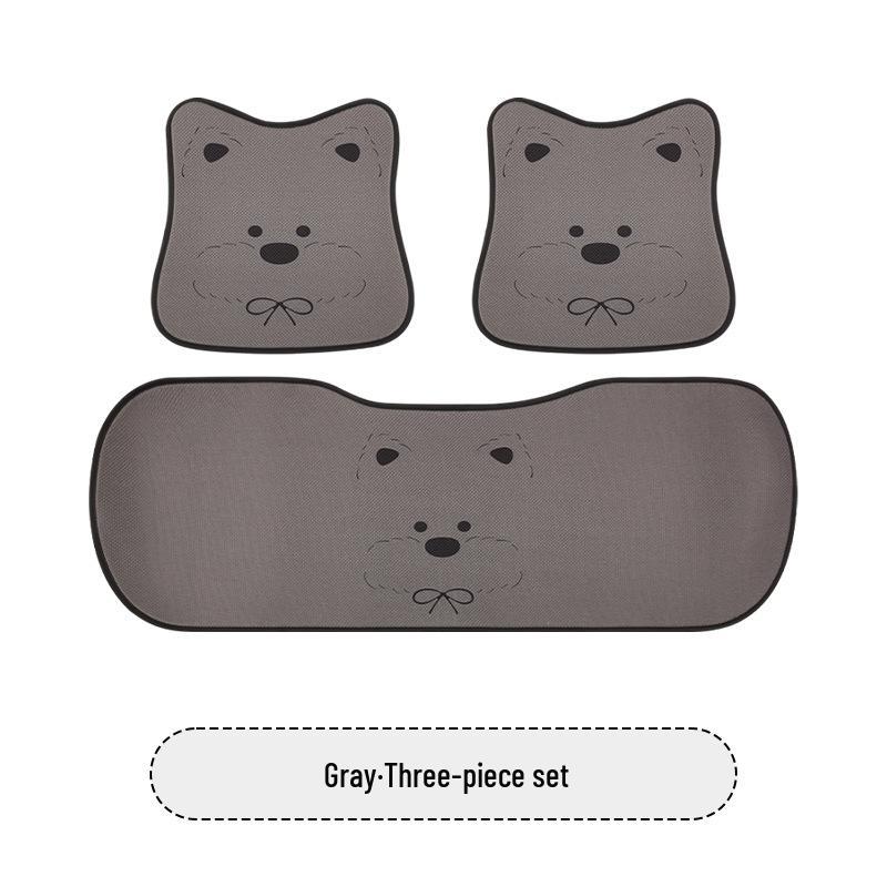 West Highland White Terrier Puppy Car Seat Cushion for MG Models (MG4, MG5, MG6, MG7, ES5) – Cute Cartoon Design for All Seasons.