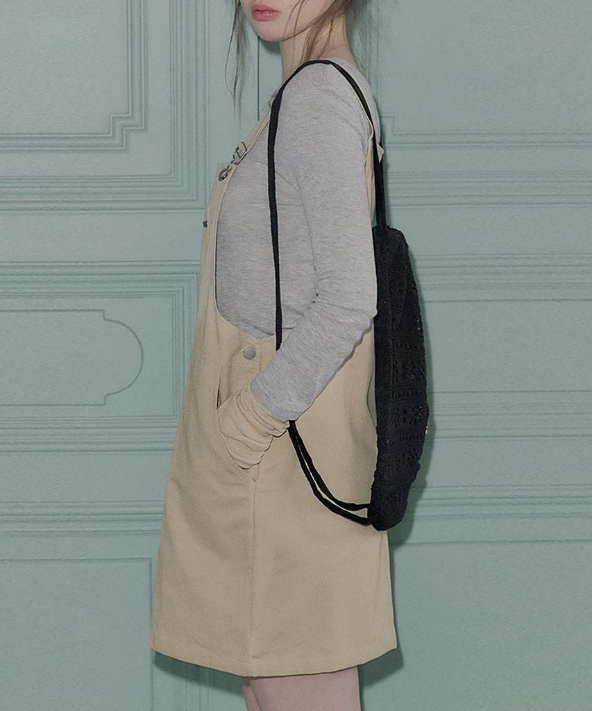 Twee Mati Punching Knit String Backpack
