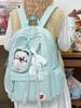 Style Backpack For Girls With Nylon Material And Large Capacity For School Use