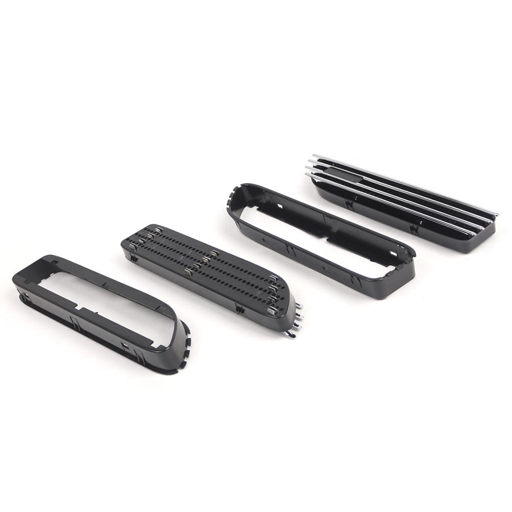 2x Car Silver Black Side Grill Fender Vent Grille 51137895913 51137895914 51132694607 51132694608 FOR BMW E46 For M3 2001-2006